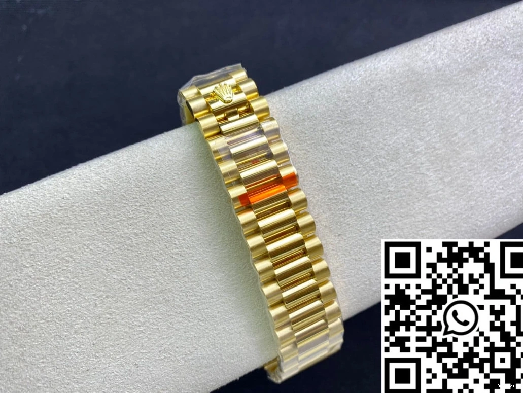 Yellow 1009 Contemporary EW M128238-0069 Factory Rolex Gradual Green Gold Day-Date Dial 0722